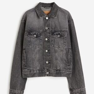 Black denim jacket